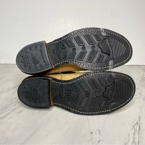 Red Wing Tan Suede Engineer Boot 10 - Picture 15 of 16